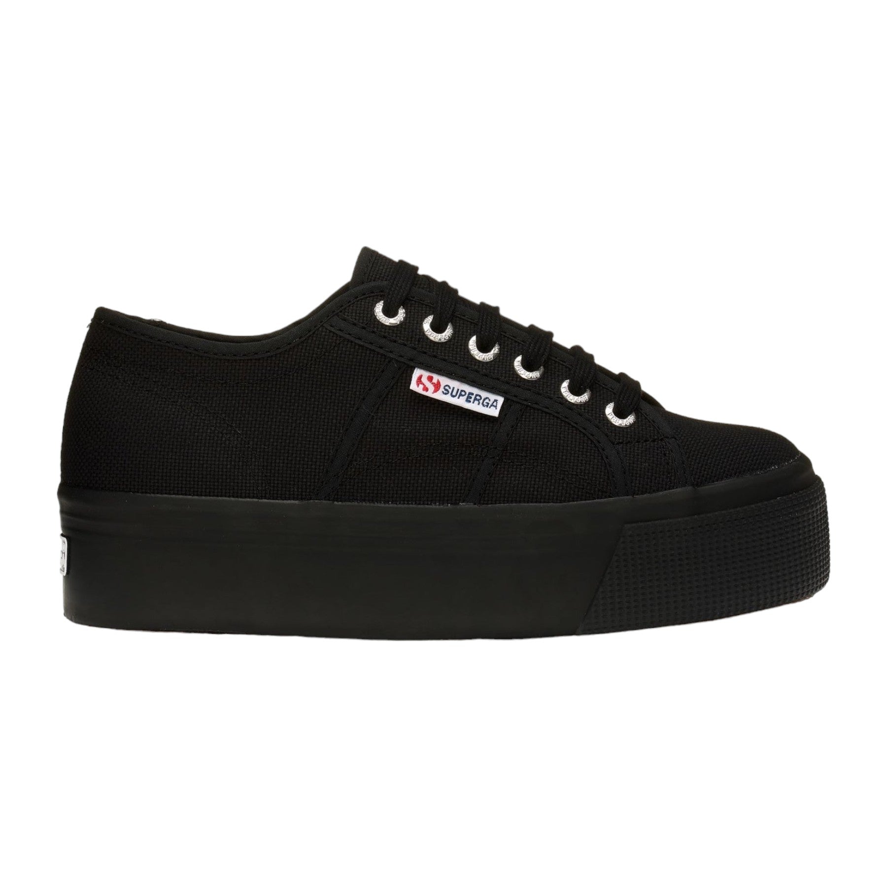 Superga Sneakers Nera da Donna Platform