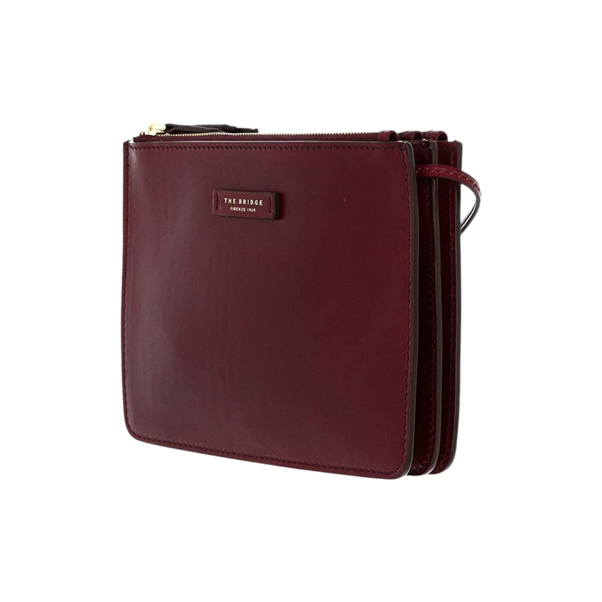 The Bridge Rustici Ladie's Handbag con Zip bordeaux