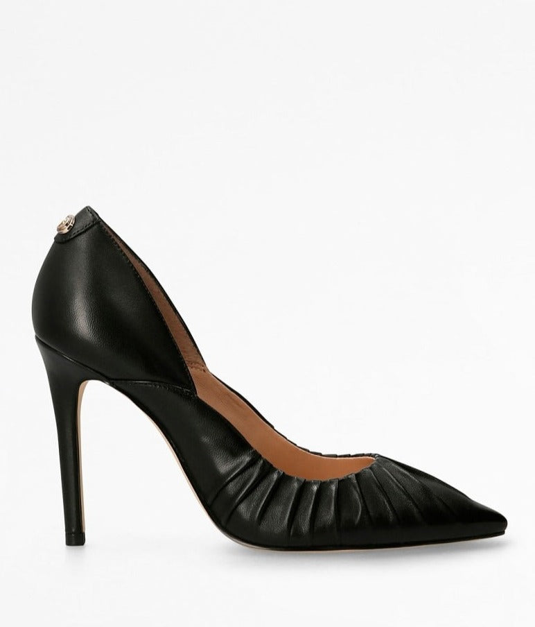 Guess decollette nero in pelle tacco 9 cm