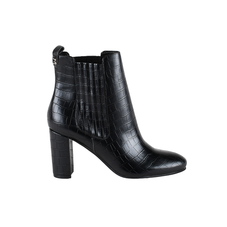 Guess Stivaletto Nero con Stampa Effetto Cocco t.9