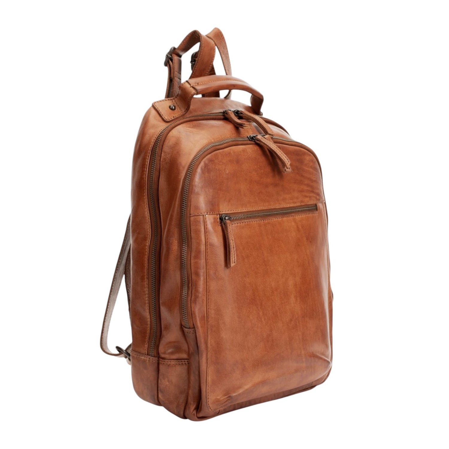 Gianni Conti Zaino Tyler Uomo in Pelle Cuoio con Doppio Scomparto