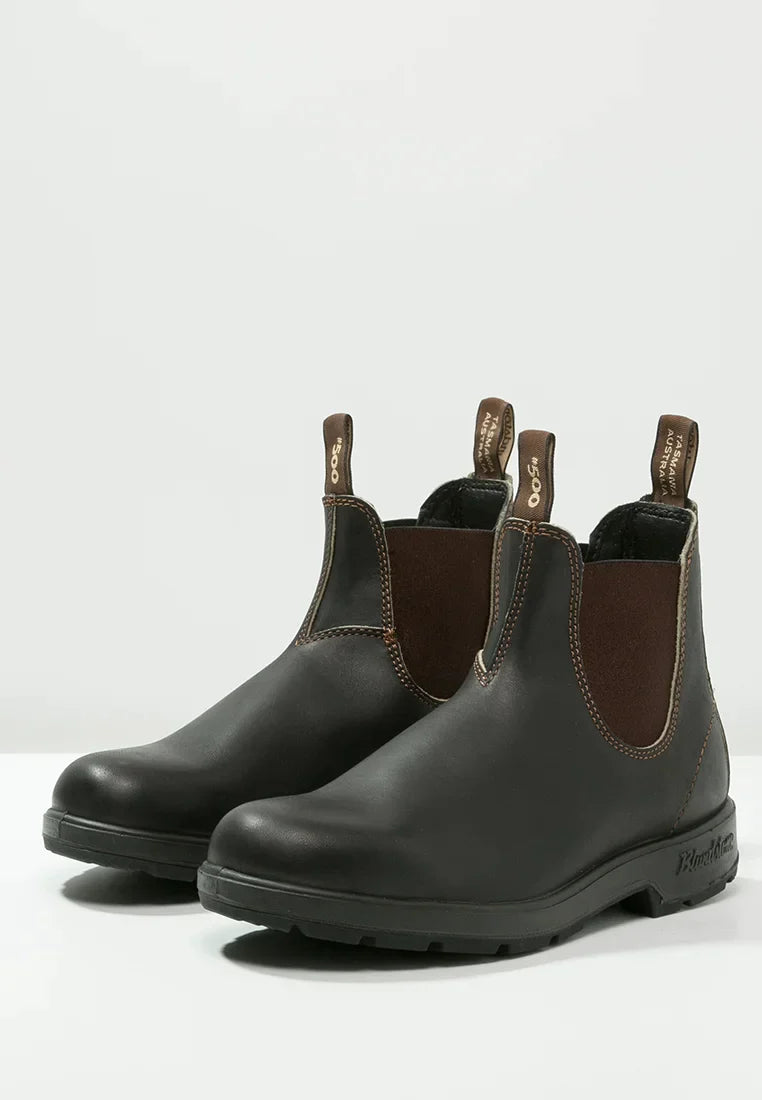 Blundstone Beatles Uomo in Pelle Marrone con Elastici Laterali