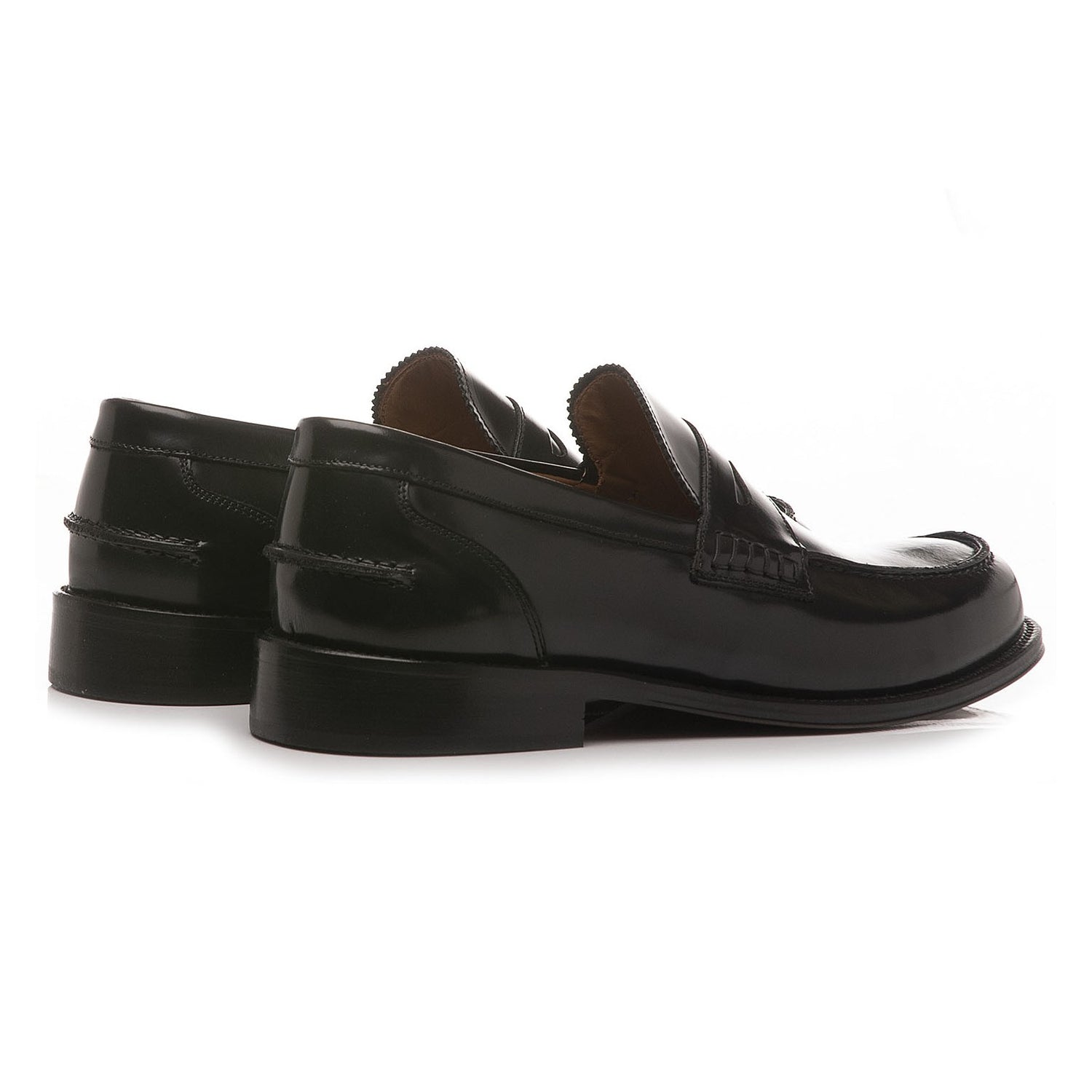 Exton College Uomo in Pelle Abrasivata Nero