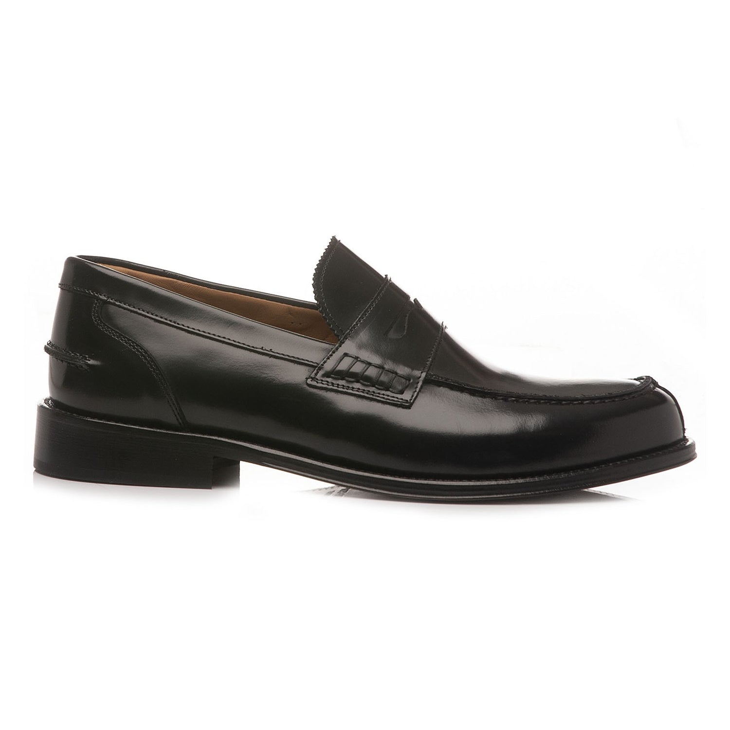 Exton College Uomo in Pelle Abrasivata Nero