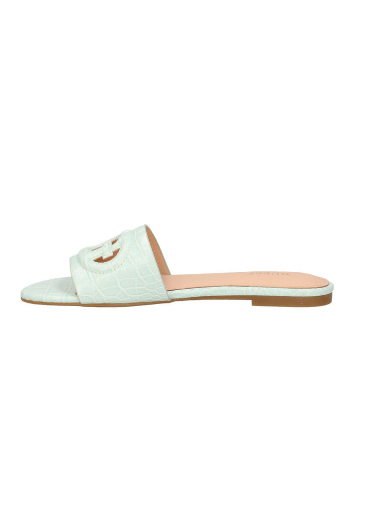 Guess Ciabattine verde acqua stampa cocco