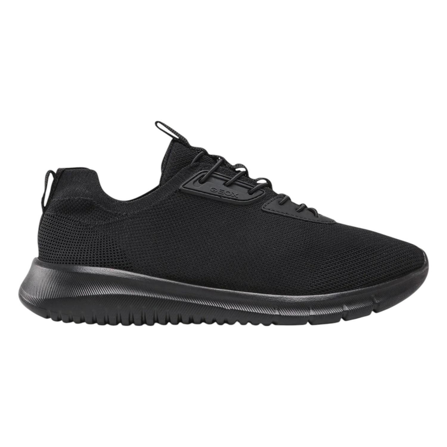 Geox Sneakers nero con lacci elasticizzati