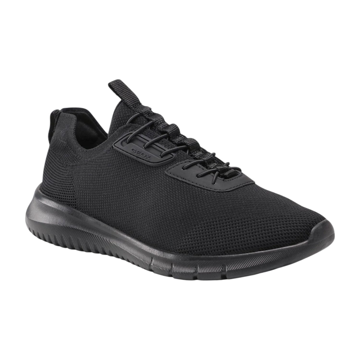 Geox Sneakers nero con lacci elasticizzati