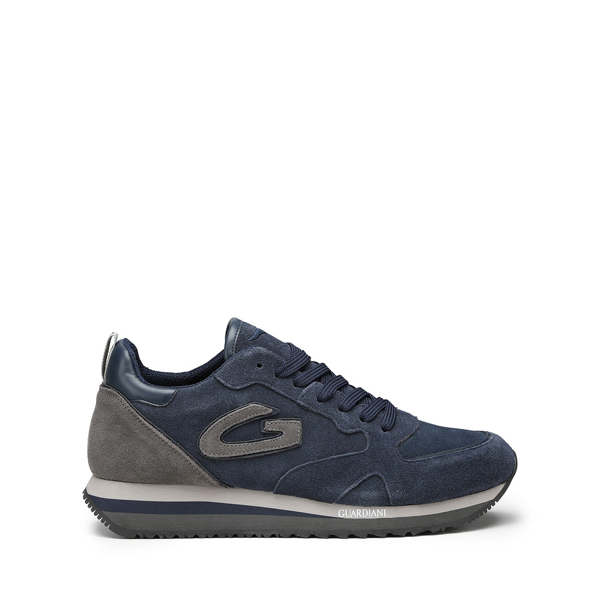 Guardiani Sneakers in camoscio blu/grigio