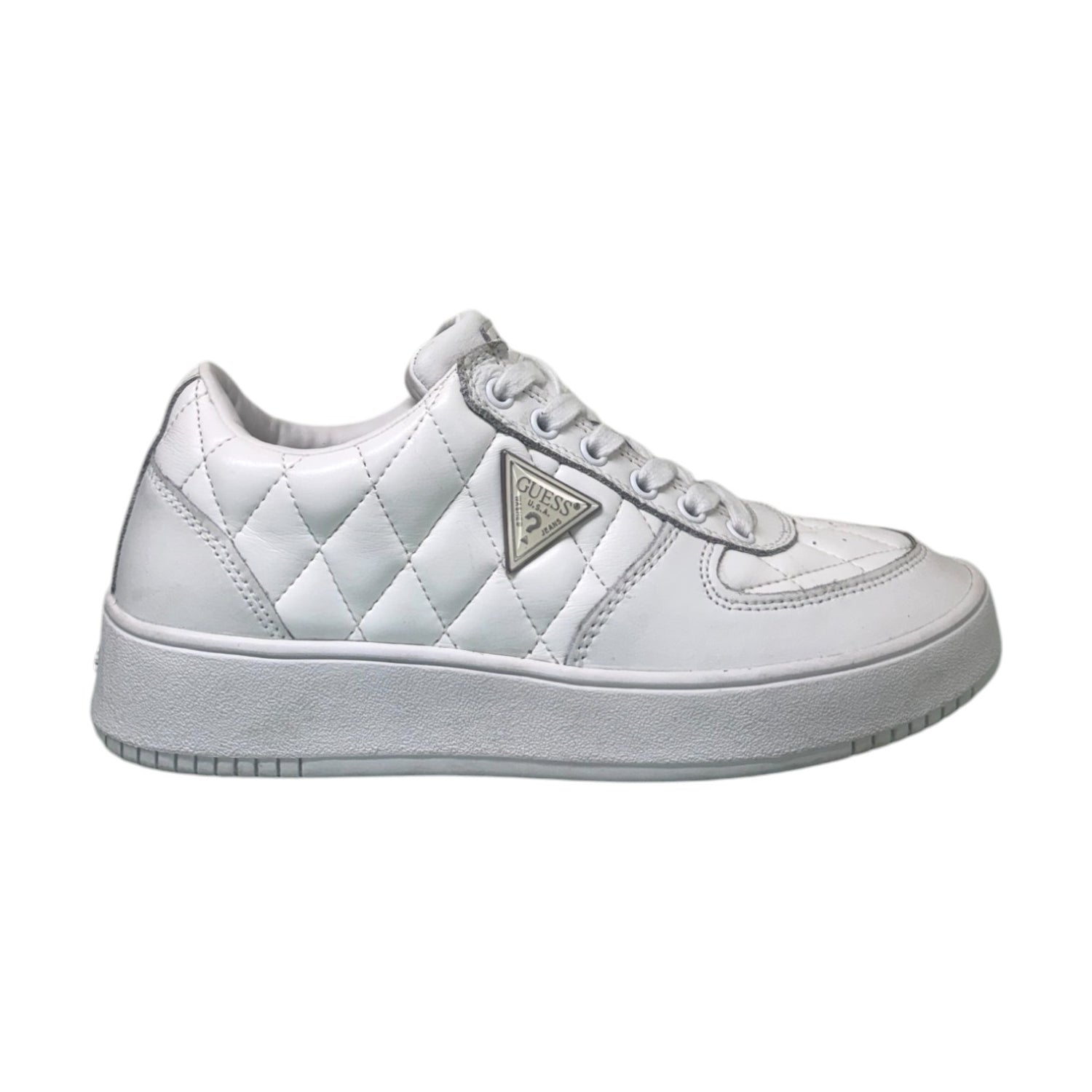 Guess Sneakers Sidney bianca da donna effetto trapuntato