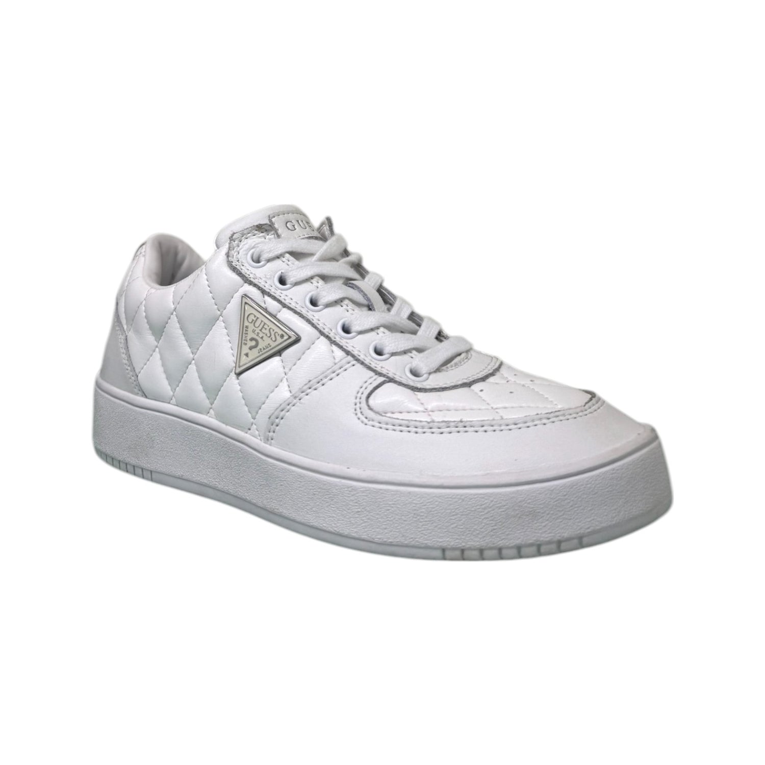 Guess Sneakers Sidney bianca da donna effetto trapuntato