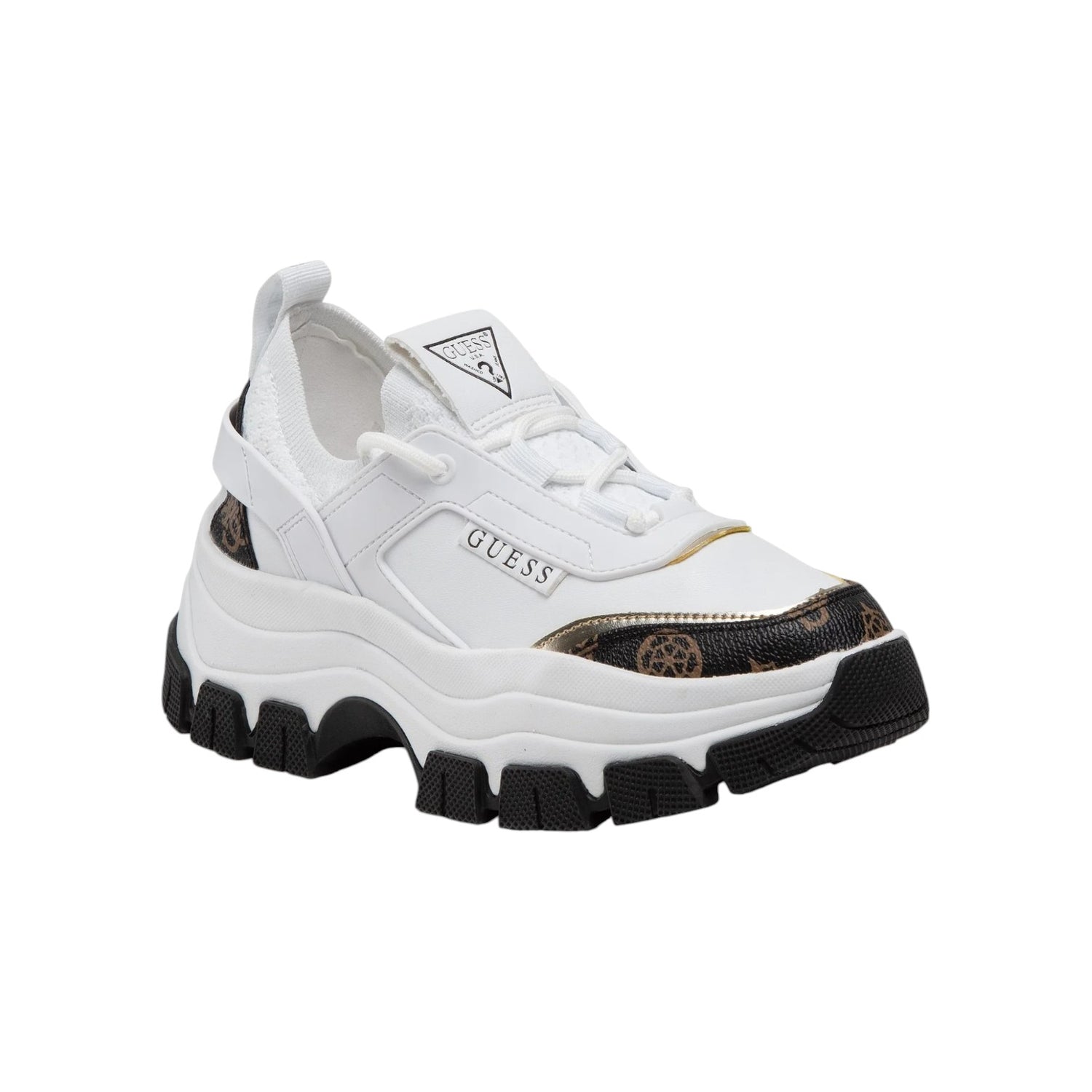 Guess sneakers platform bianca con dettagli stampa 4G