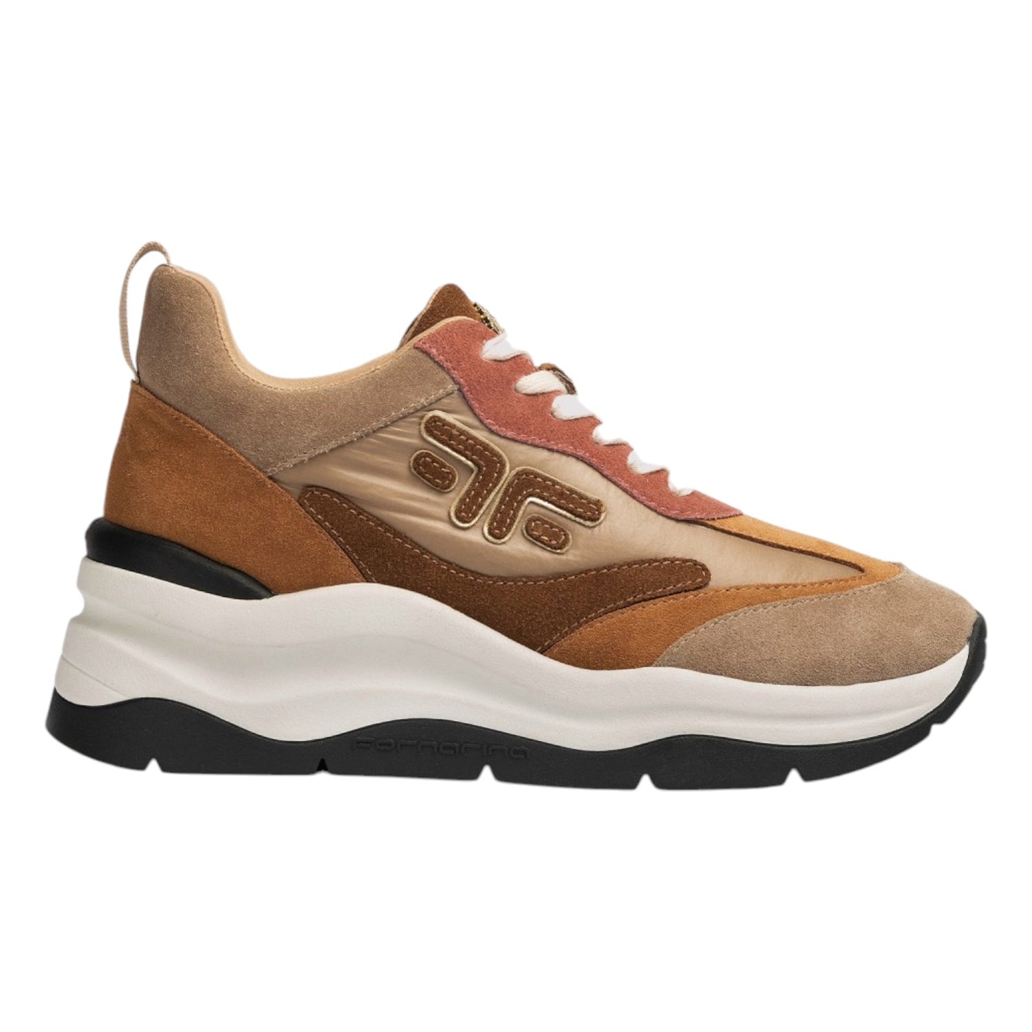 Fornarina Manila6 Sneakers Tortora Beige Platform da Donna