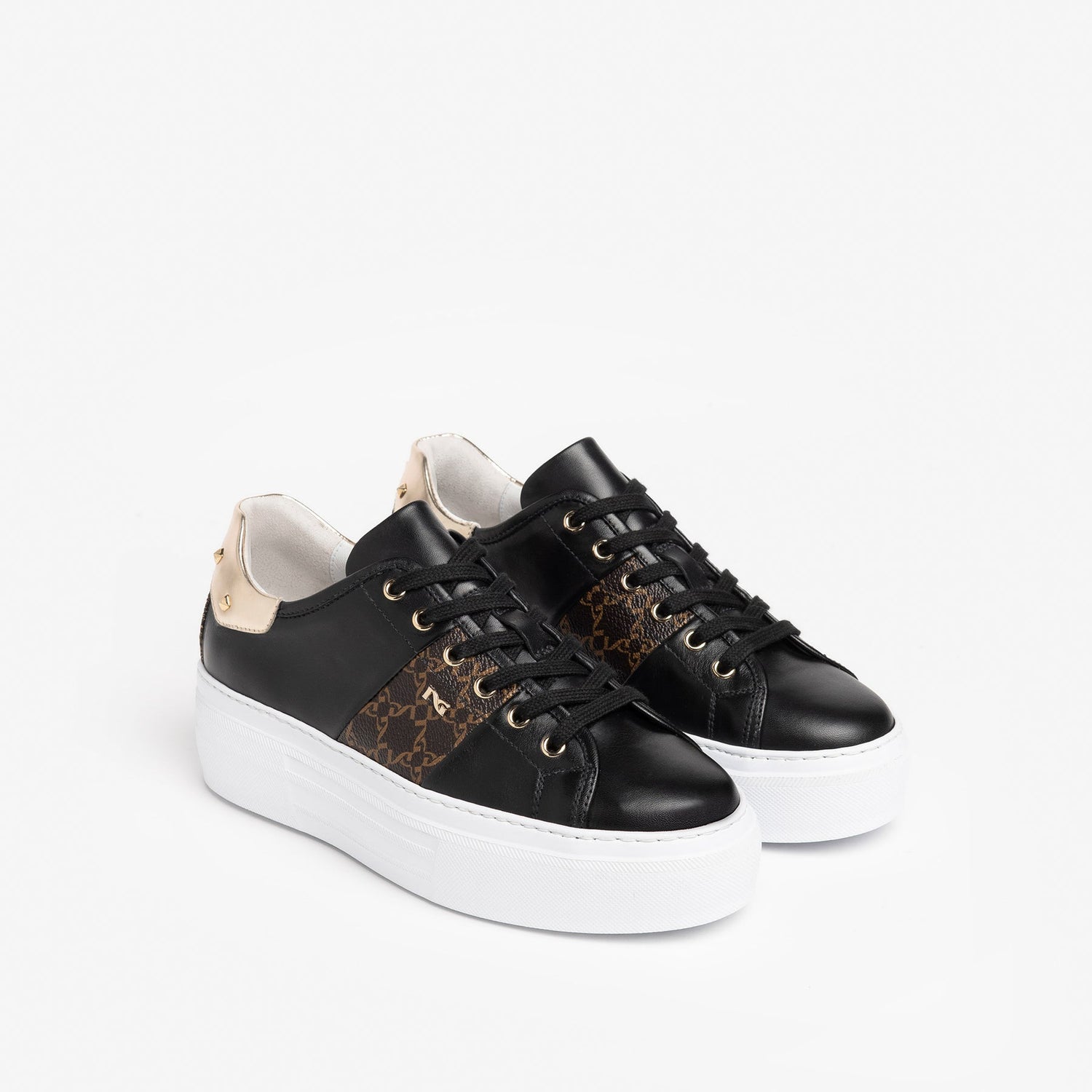 Nero Giardini Sneakers nero logo platform