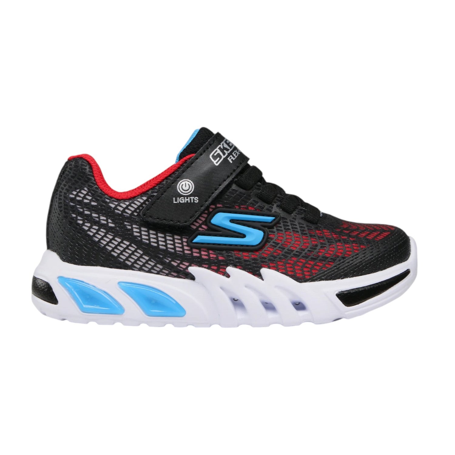 Skechers Sneakers Nero Rosso Flex-Glow Elite-Vorlo da Bambino