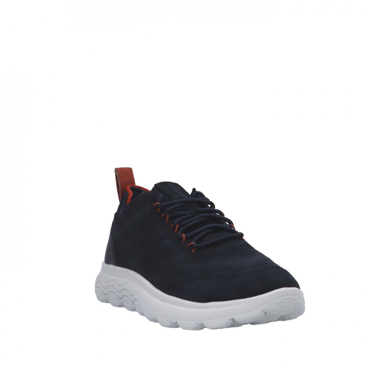 Geox Sneakers blu in camoscio low-cut