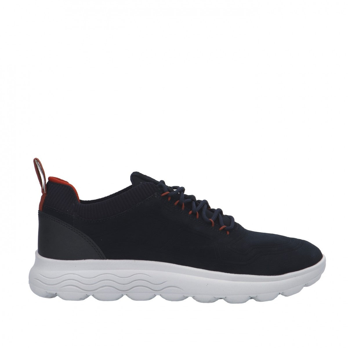 Geox Sneakers blu in camoscio low-cut