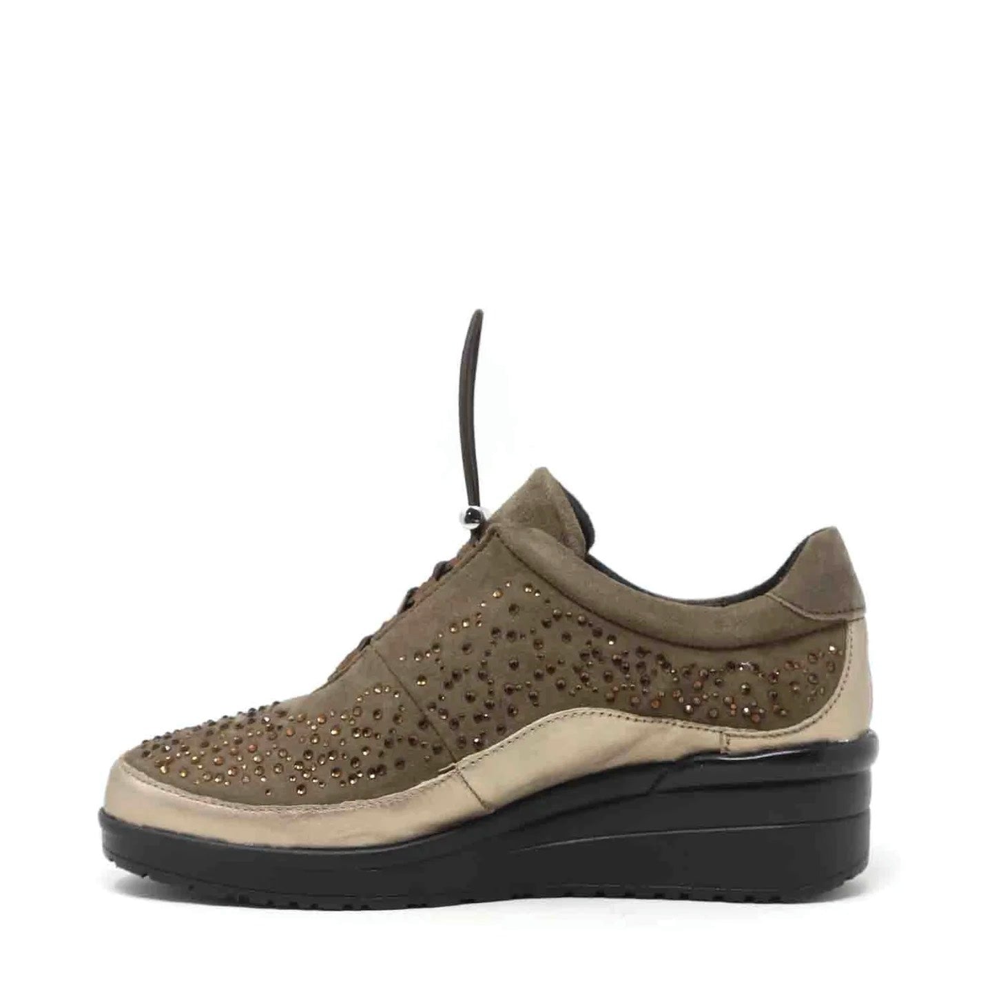 Susimoda Slip On Bronzo in Camoscio con Zeppa