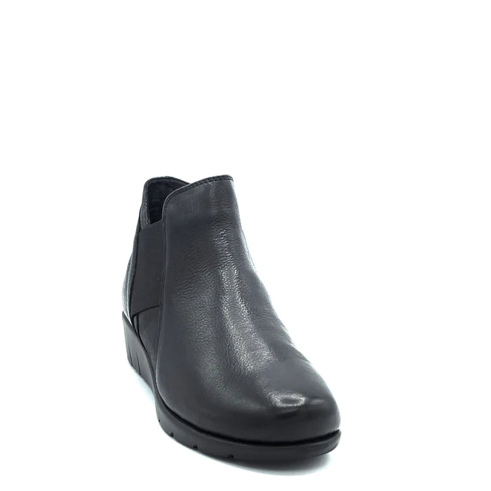 Susimoda Stivaletto Nero in Pelle con Zeppa