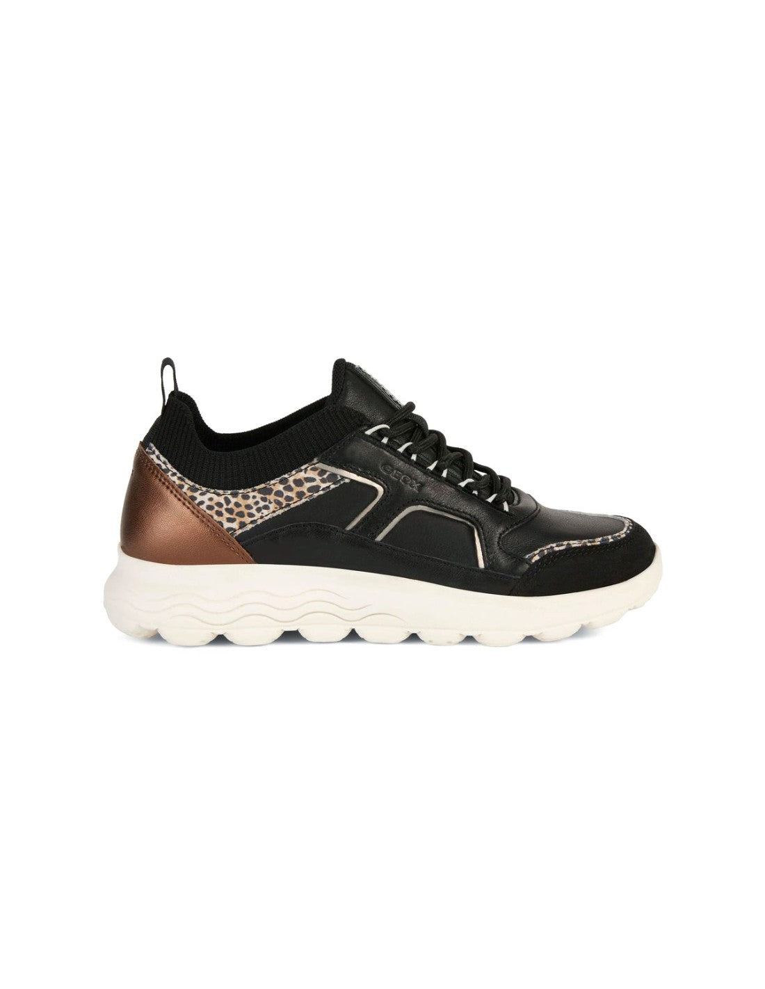 Geox Sneakers spherica con inserti animalier