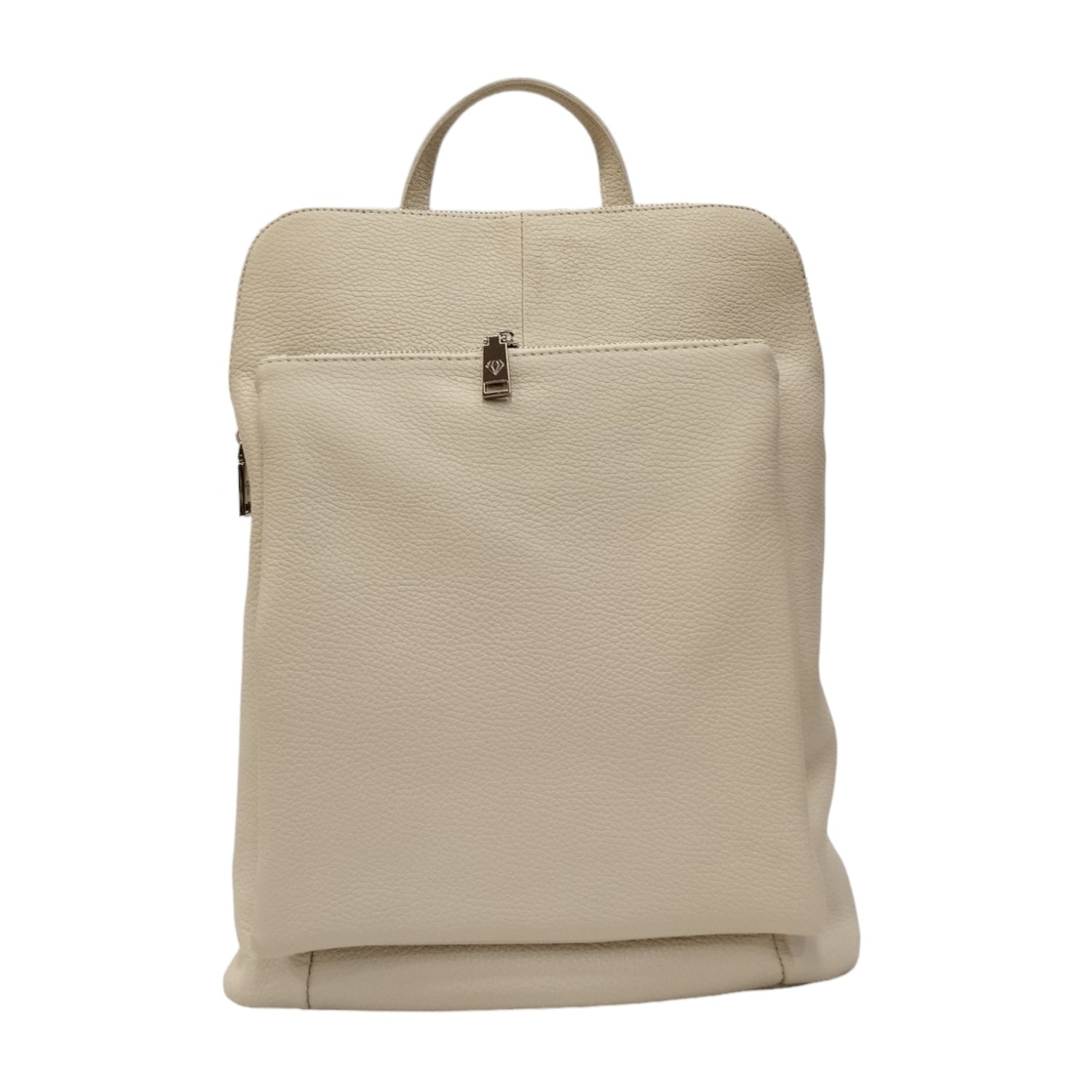 Caleidos Zaino/Borsa Beige a 2 Scomparti in Pelle