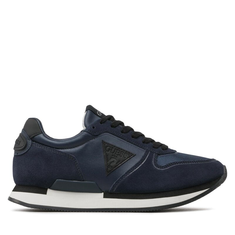 Guess sneakers da uomo blu con inserti scamosciati