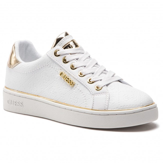 Guess Sneakers beckie 4g logo impresso bianca