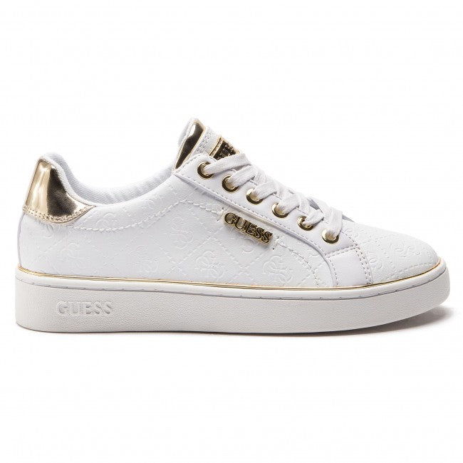 Guess Sneakers beckie 4g logo impresso bianca