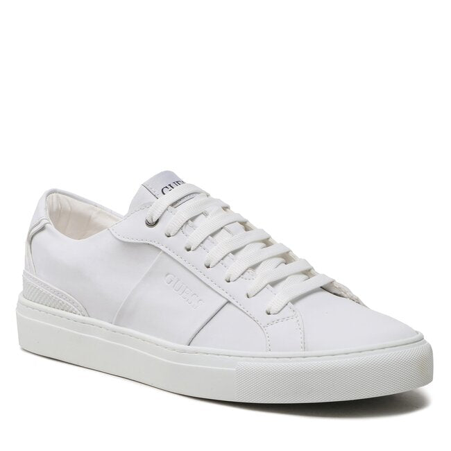 Guess Sneakers da uomo bianca in similpelle