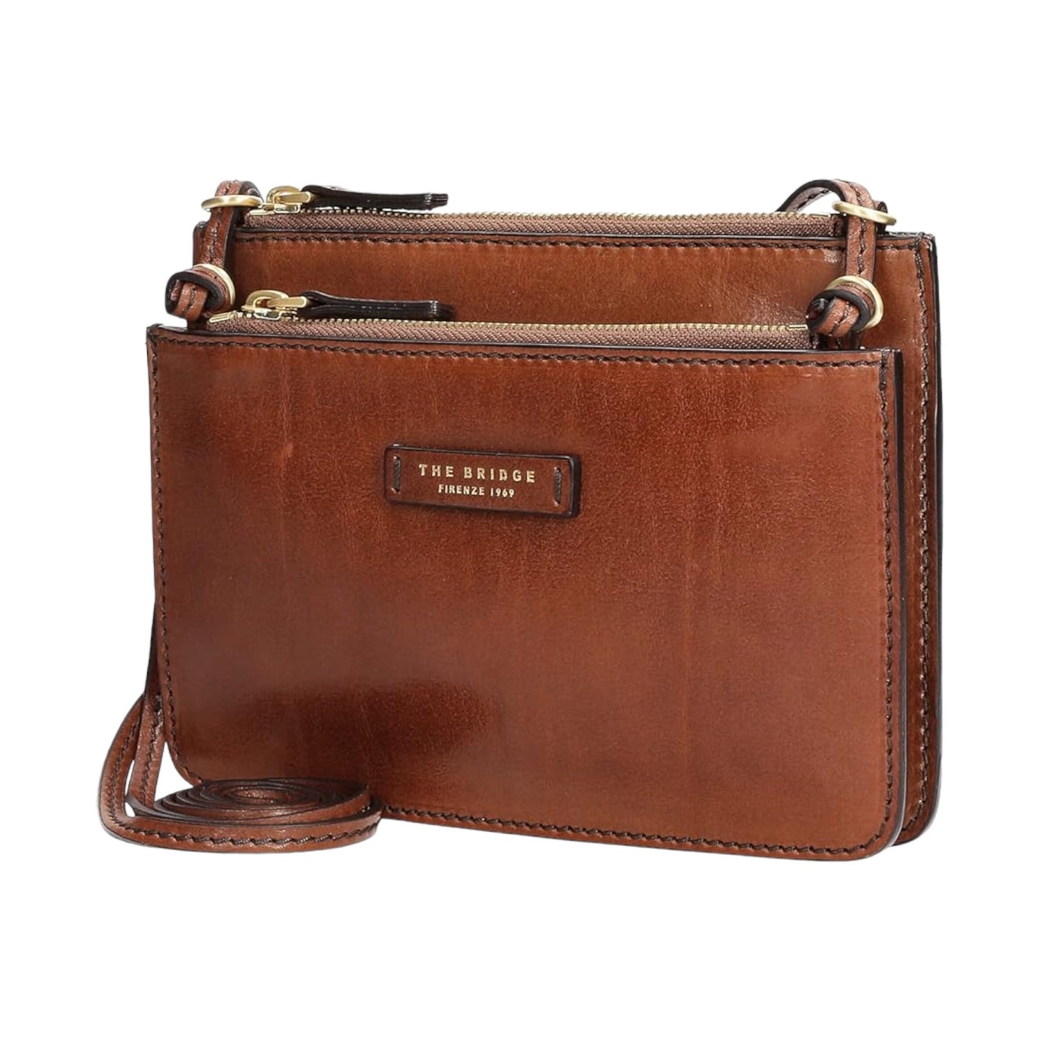 The Bridge Crossbody Cuoio Linea Rustici da Donna