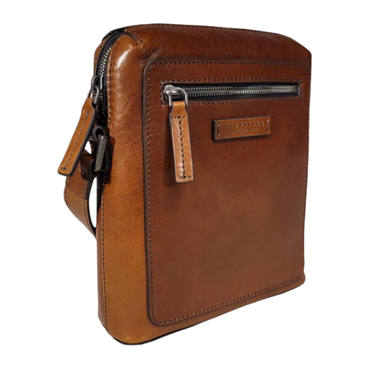The Bridge Borsello Cuoio Linea Alberto con Tasca Frontale