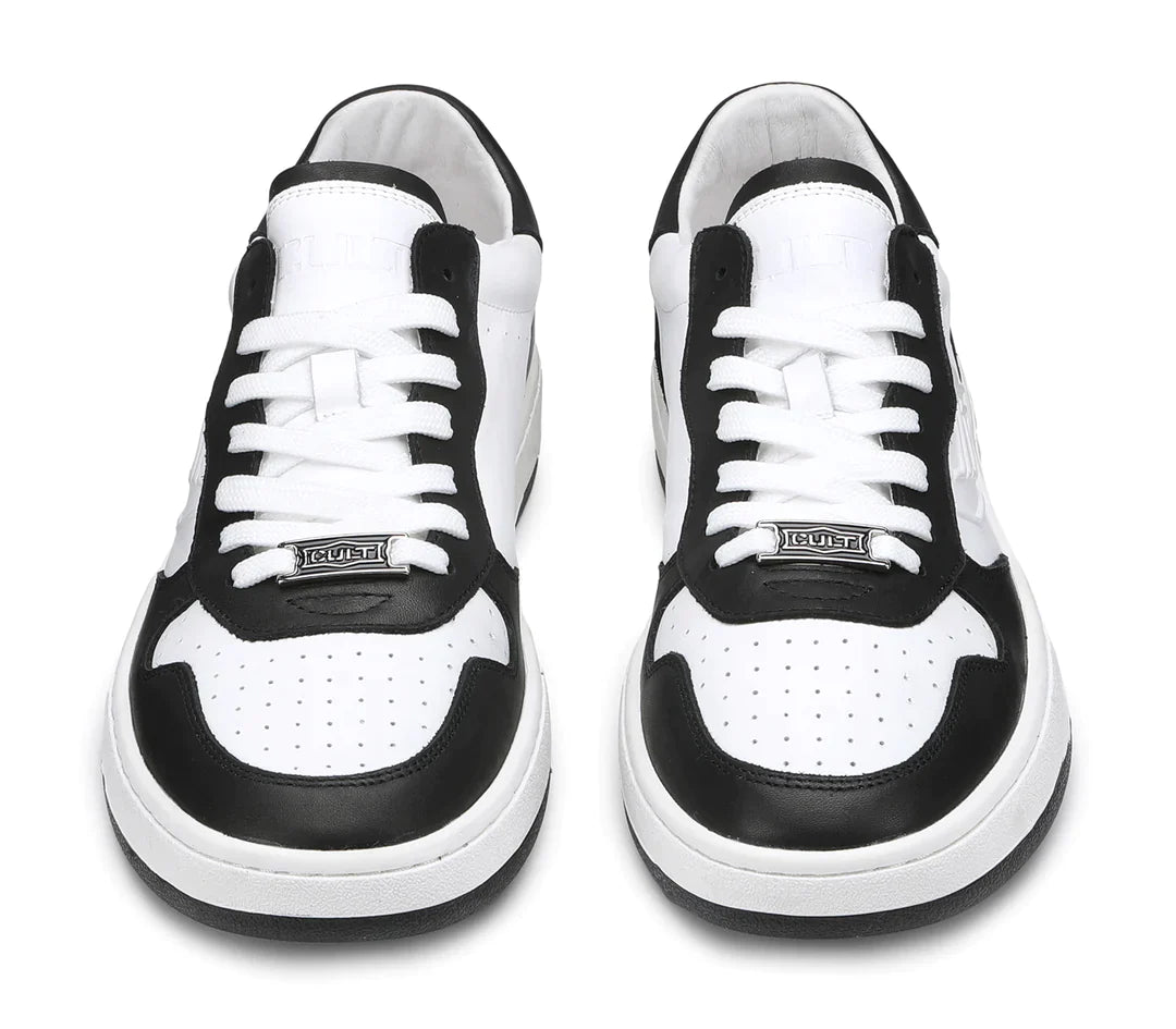 Cult Sneakers bianca e nera da uomo