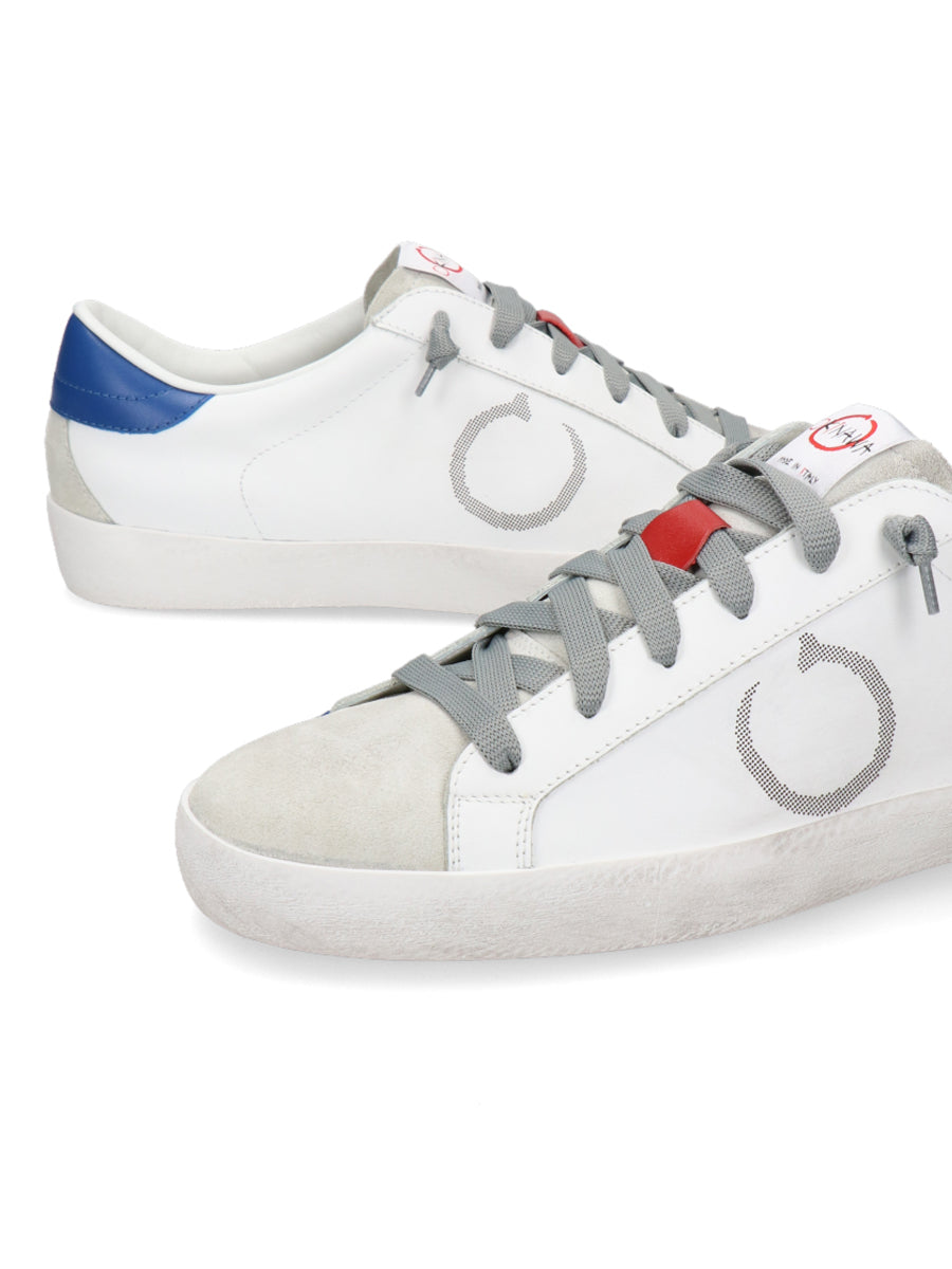 Okinawa Sneakers Low Plus bianca blu uomo