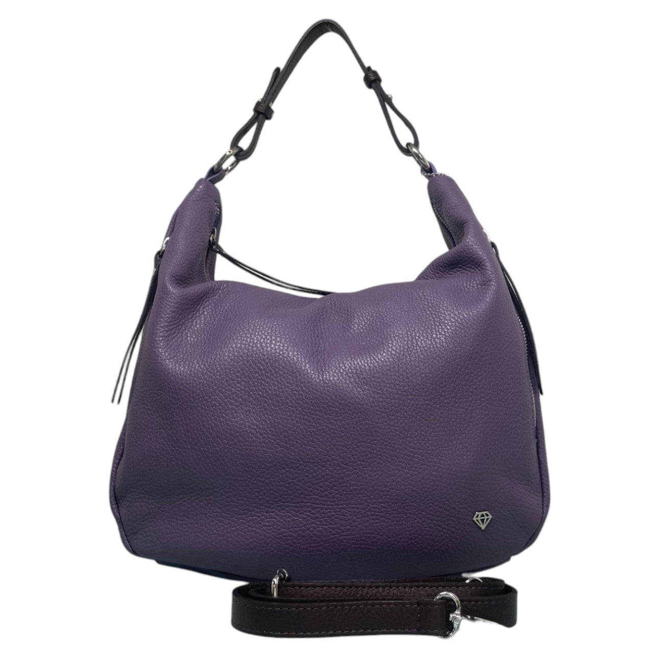 Caleidos Borsa a Spalla Donna in Pelle Lavanda con Tracolla