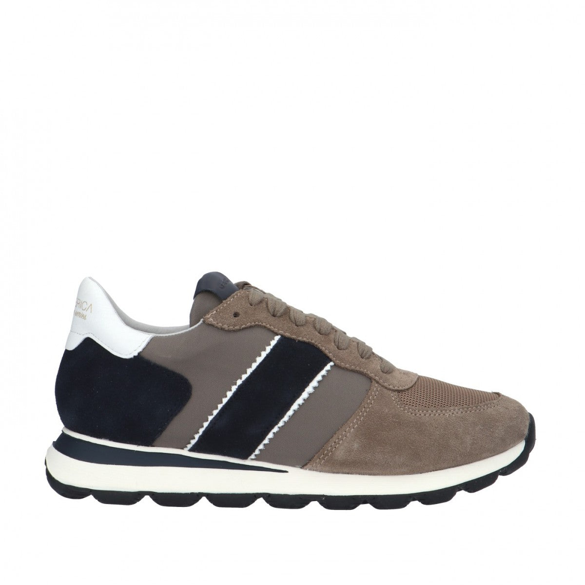 Geox Sneakers spherica con inserti in camoscio