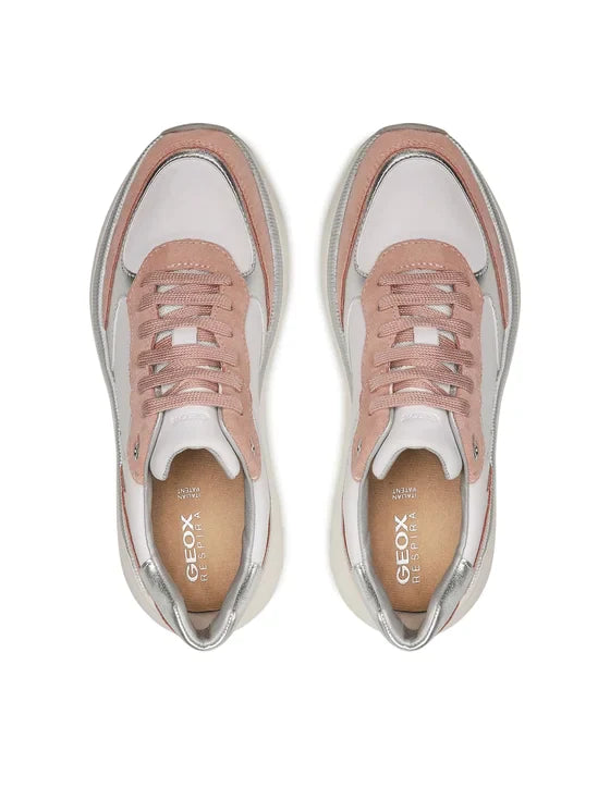 Geox Sneakers con inserti rosa a diamante