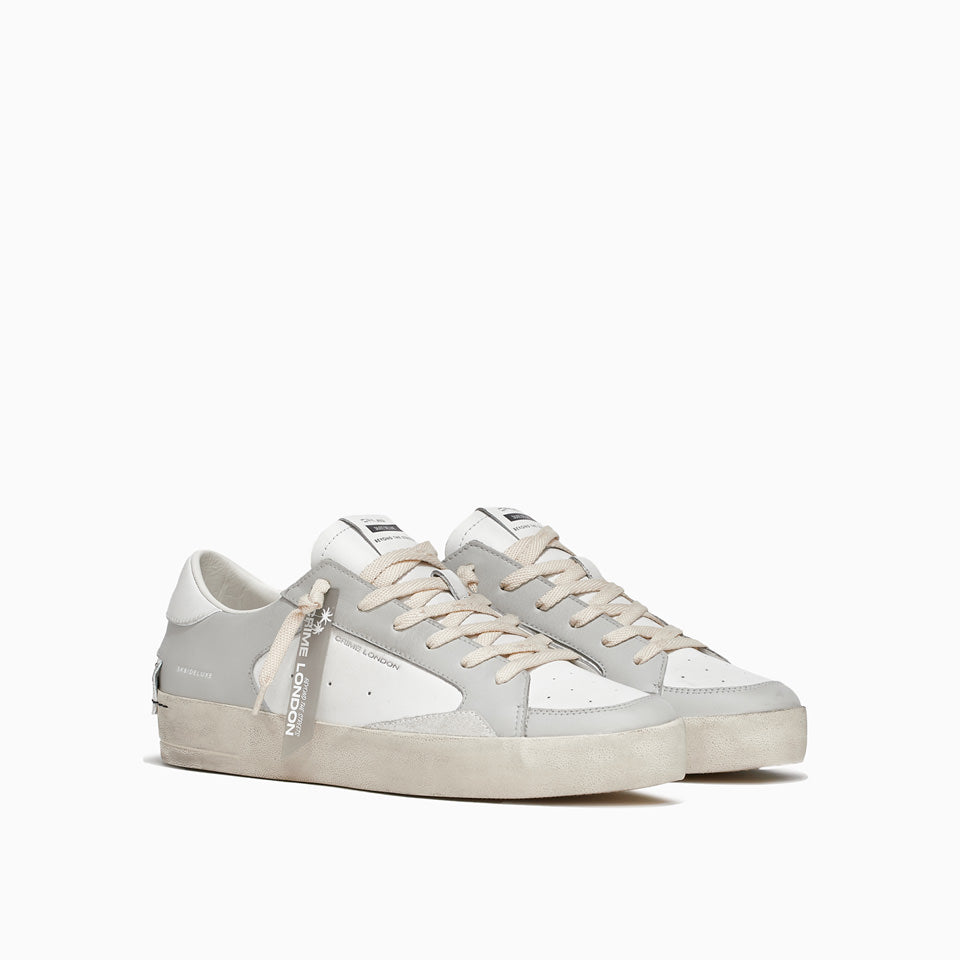 Crime London Sneakers Skate Deluxe bianco