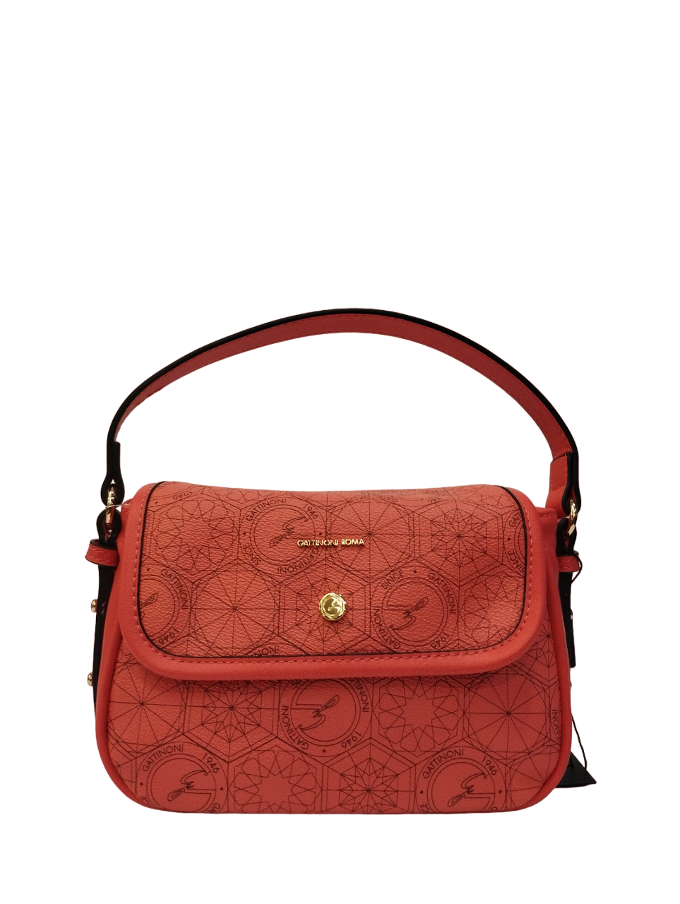 Gattinoni Roma Borsa Piccola Donna Linea Teodosia Daily Fucsia con Tracolla Tessuto Logo