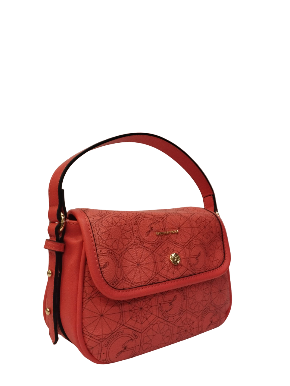 Gattinoni Roma Borsa Piccola Donna Linea Teodosia Daily Fucsia con Tracolla Tessuto Logo