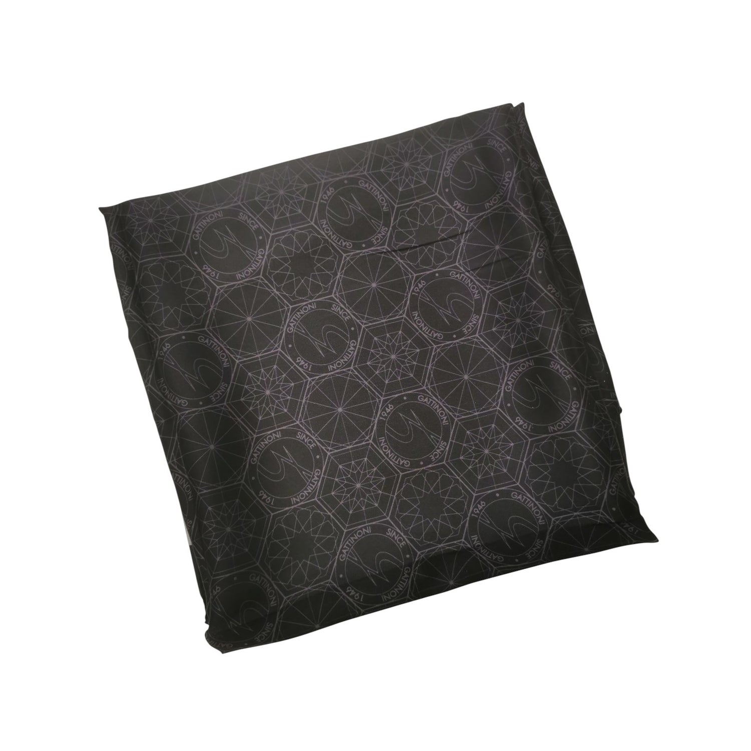 Gattinoni Roma Foulard Donna Nero Grigio con Stampa Teodosia
