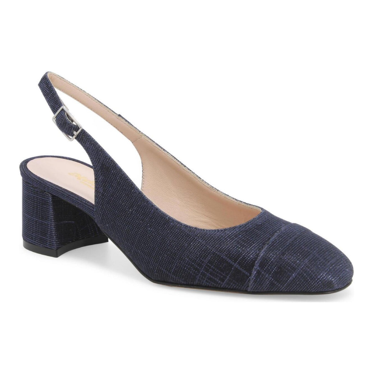 Melluso Chanelle Donna in Lurex Blu con Tacco Largo 40mm
