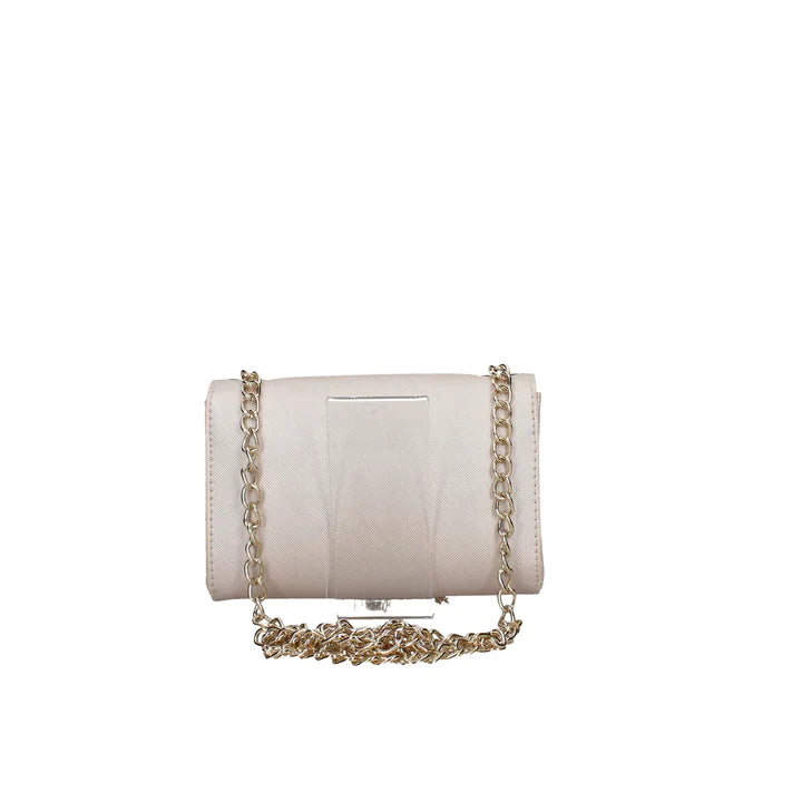 Mario Valentino Tracolla Mini Semi-Rigida Donna in Pelle Sintetica Platico con Tracolla Catena Oro