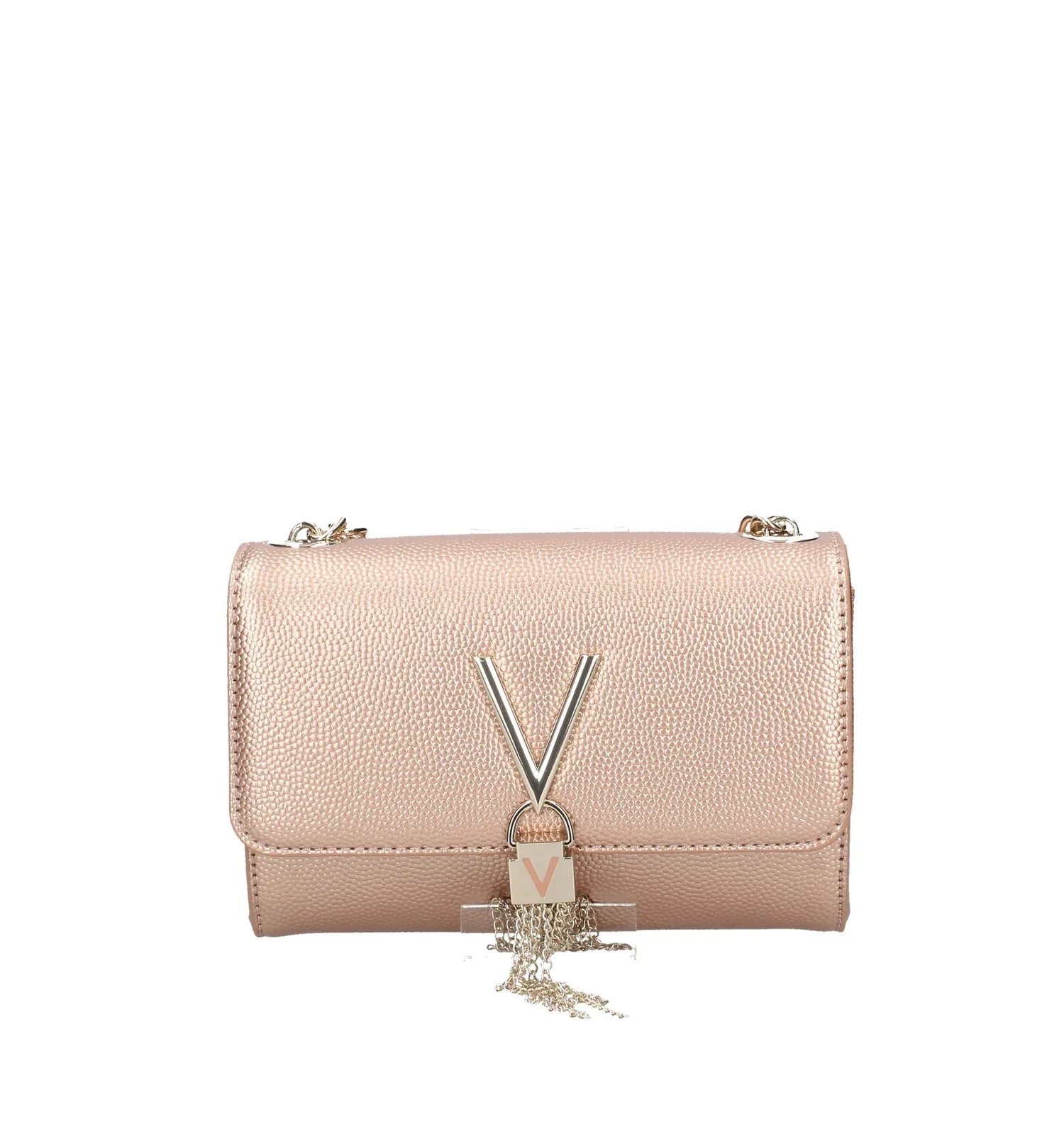 Mario Valentino Pochette Piccola Donna in Colore Rame con Metalleria Oro