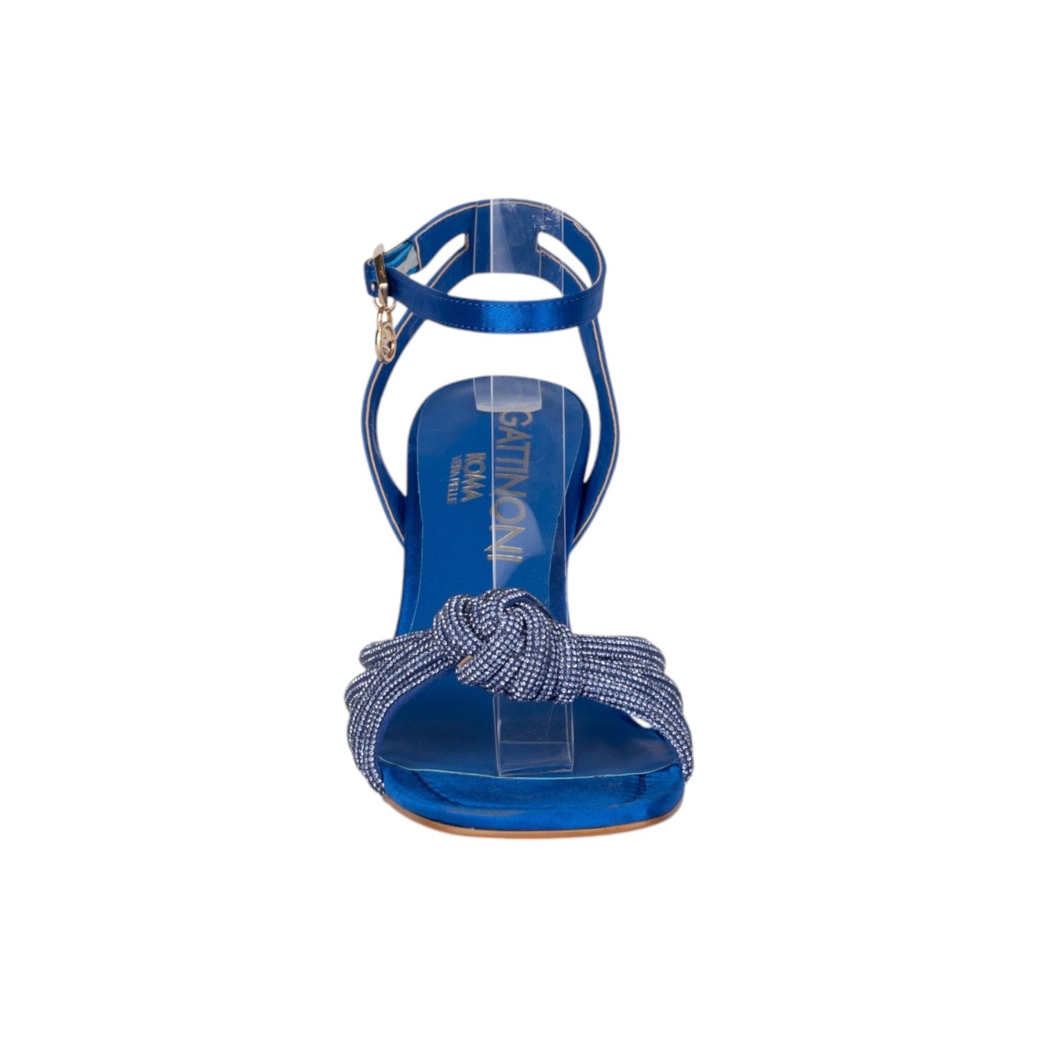 Gattinoni Roma Sandalo con Strass Donna Bluette con Tacco 70mm