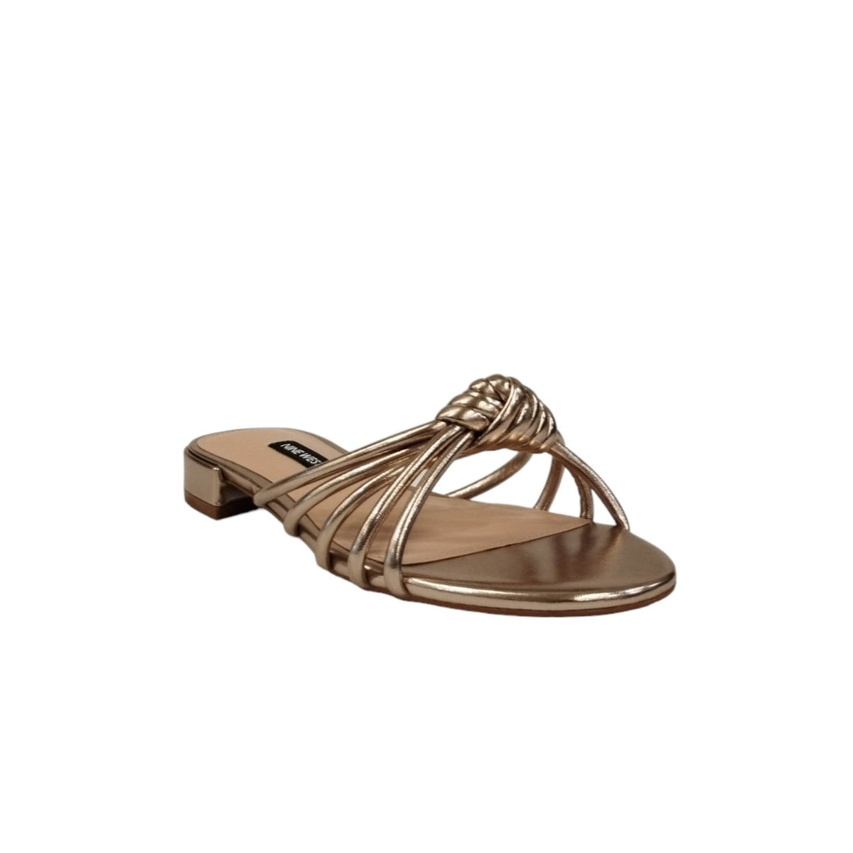 Nine West Scalzato dorato laminato t. 2cm