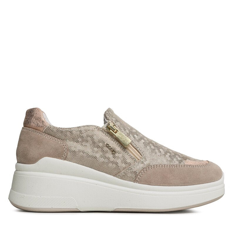 Igi&Co Slip-On beige con zip laterale