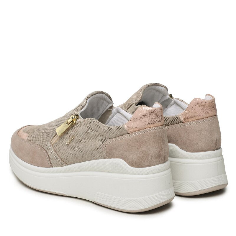 Igi&Co Slip-On beige con zip laterale