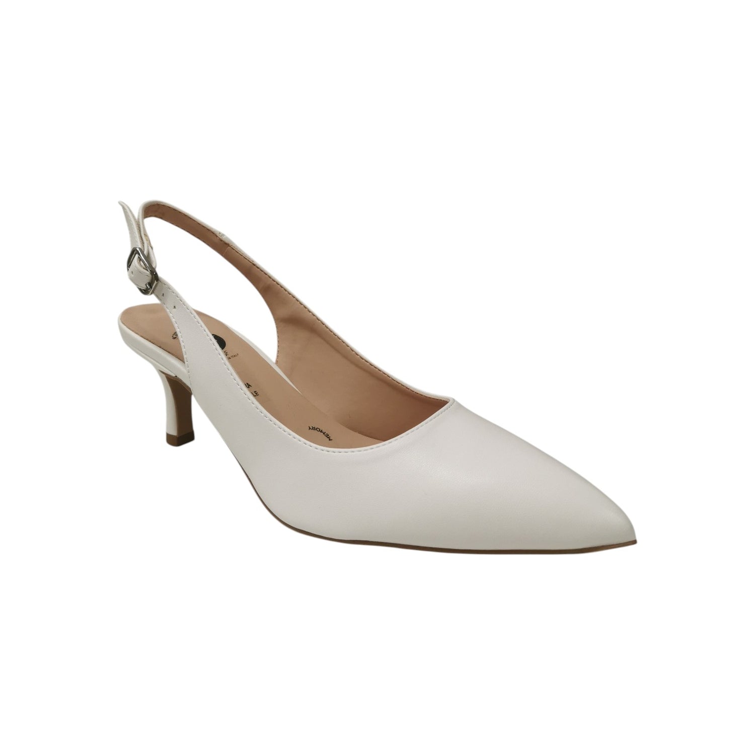 Scarpeborseonline Chanelle Donna in Ecopelle Bianca con Tacco Alto 65mm