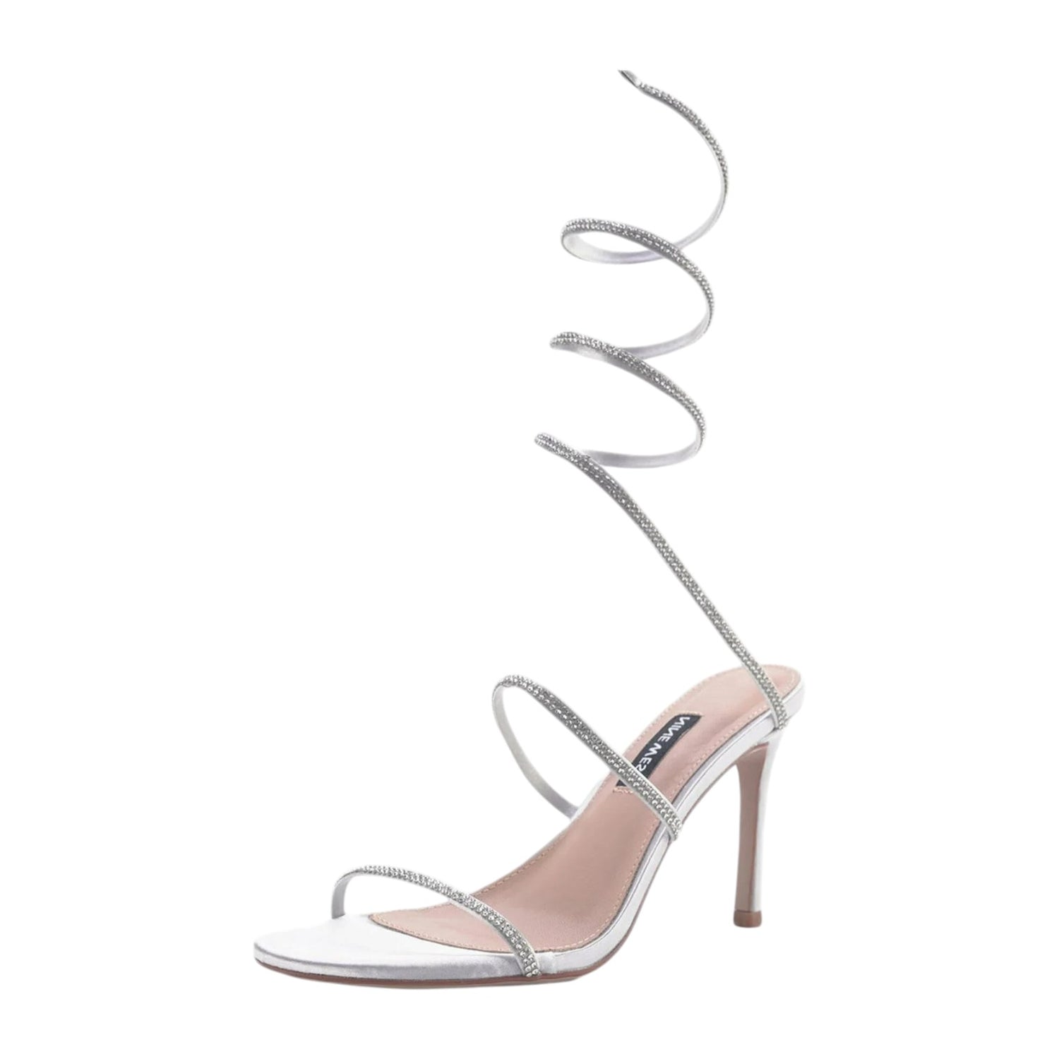 Nine West Sandalo alla schiava con strass t.9cm