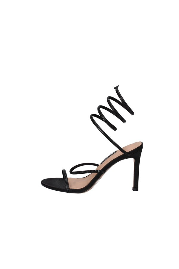 Nine West Sandalo Modello Lora Black alla schiava con strass t. 9 cm