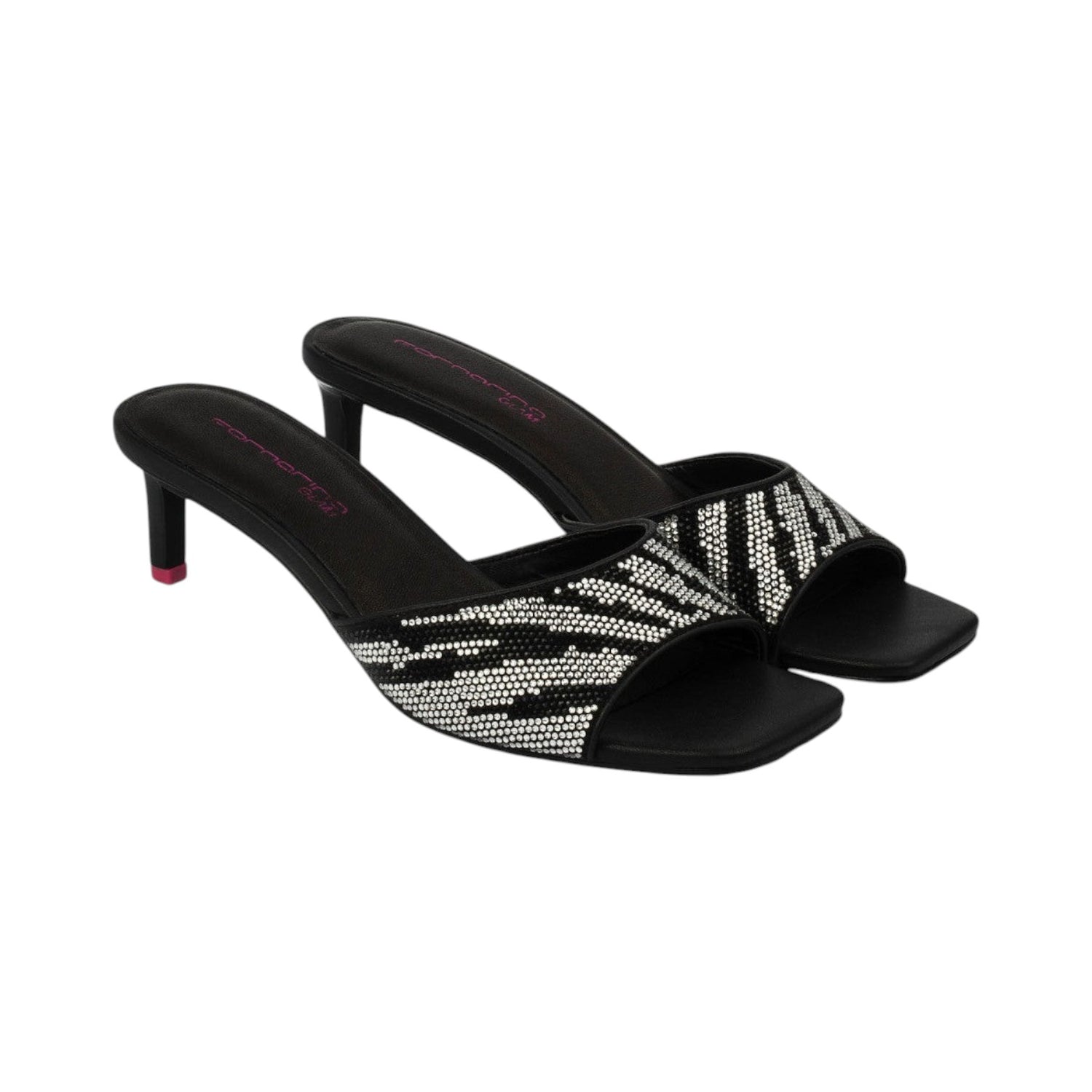 Fornarina Kelly Scalzato nero con tacco 5